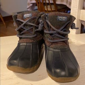 Sperry wool rain boots